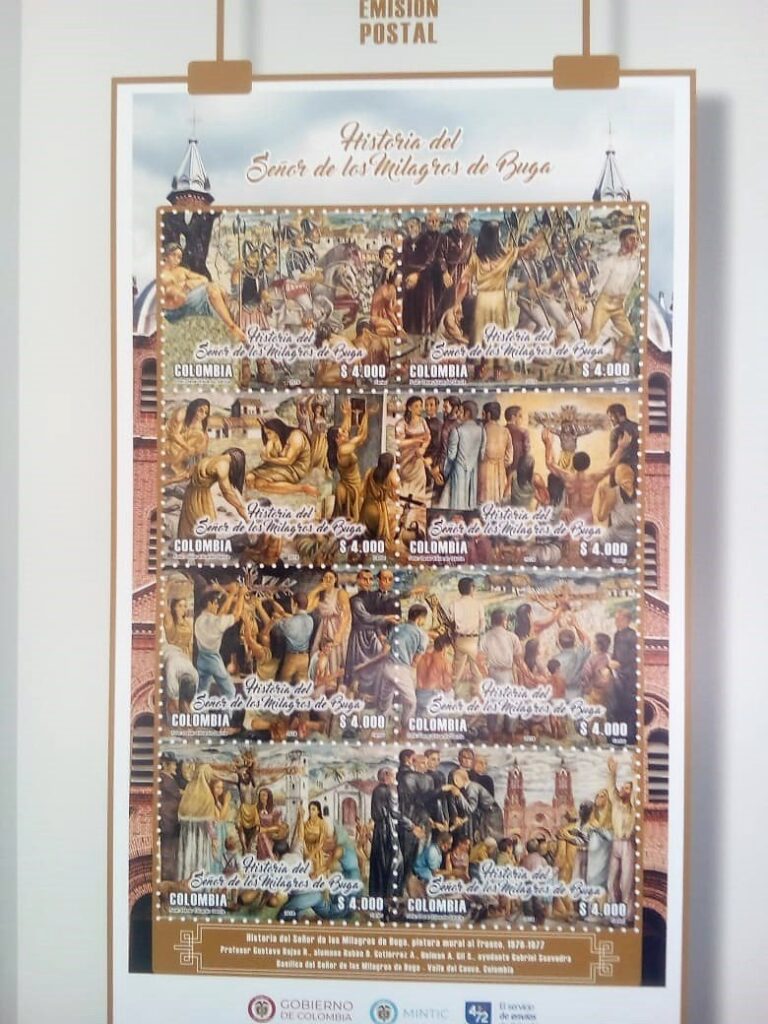 Se lanza estampilla con las imágenes de la historia del Señor de los Milagros de Buga