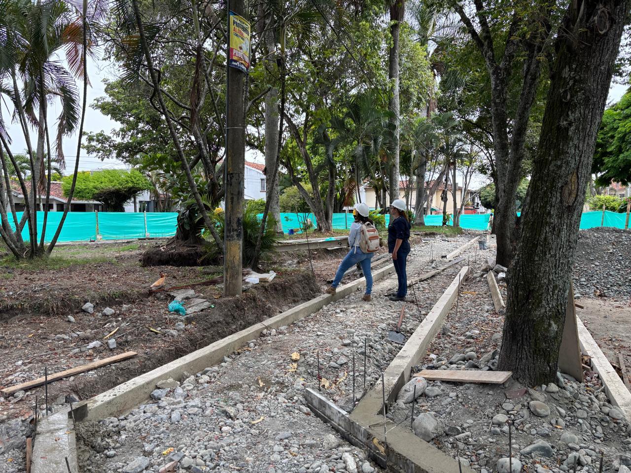 35% de avance de obra en remodelación del Parque del Sajonia