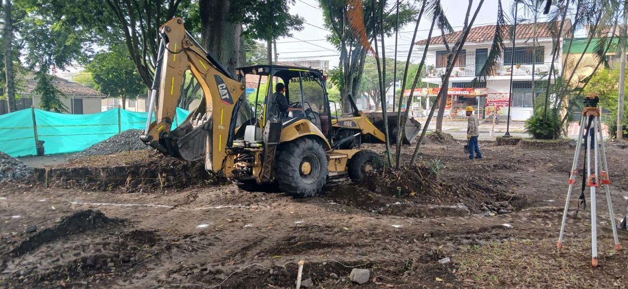 35% de avance de obra en remodelación del Parque del Sajonia