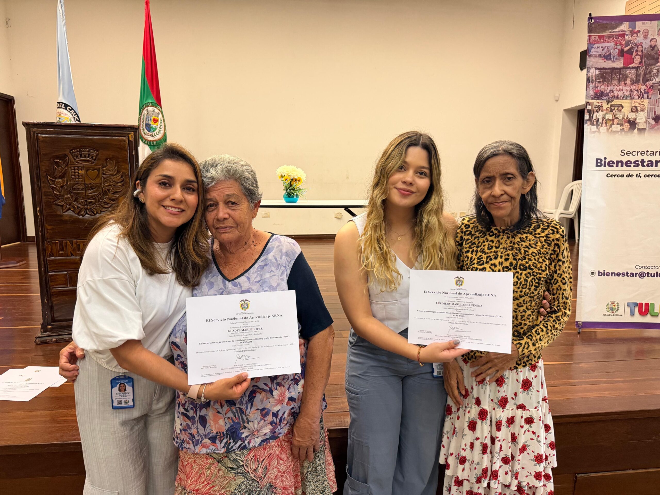 Administración municipal certifica más de 70 cuidadores de personas con discapacidad