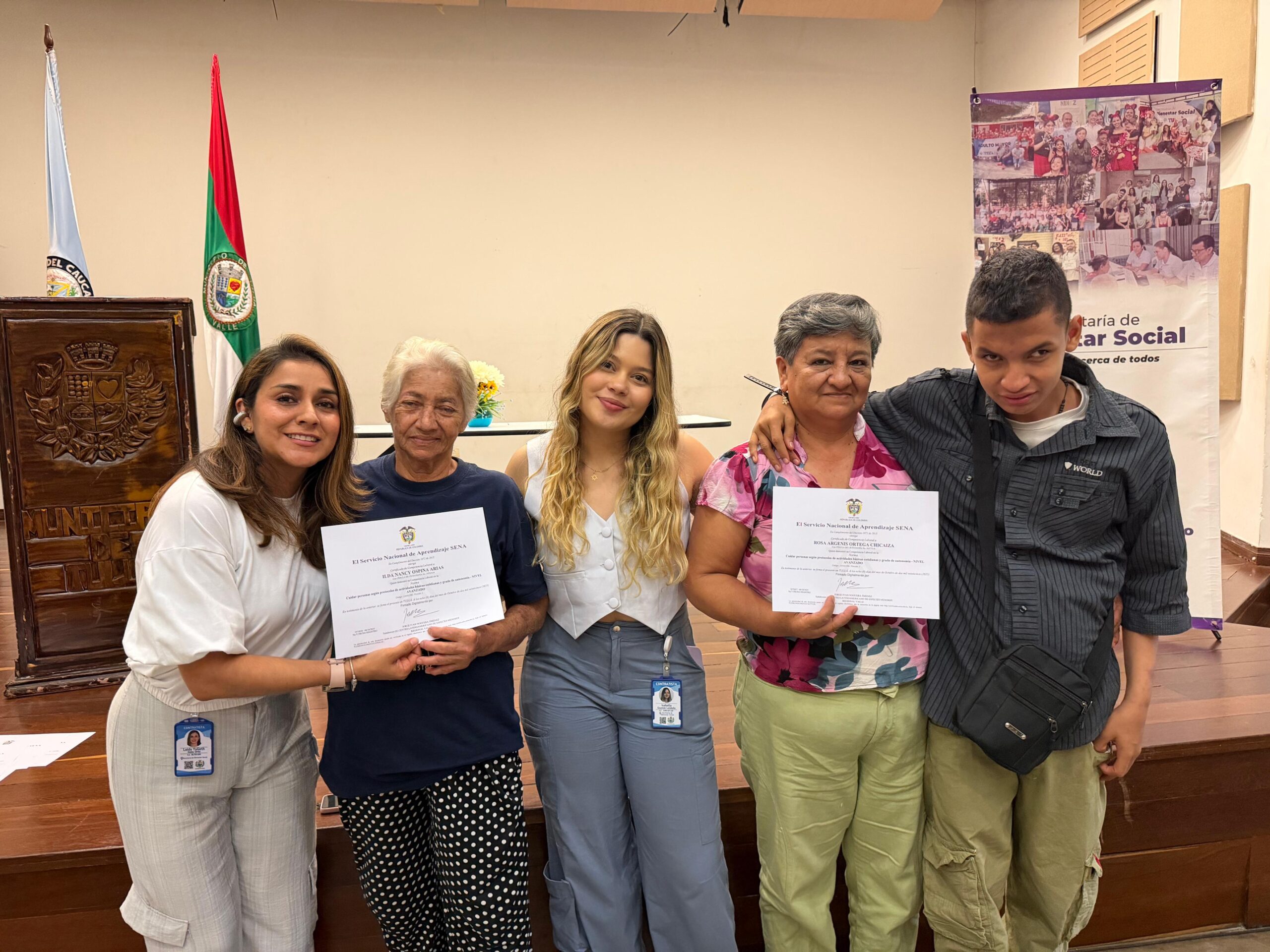 Administración municipal certifica más de 70 cuidadores de personas con discapacidad