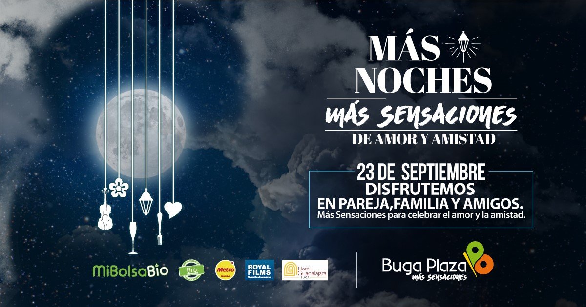Disfrute Amor y Amistad este 23 de Septiembre en Buga Plaza