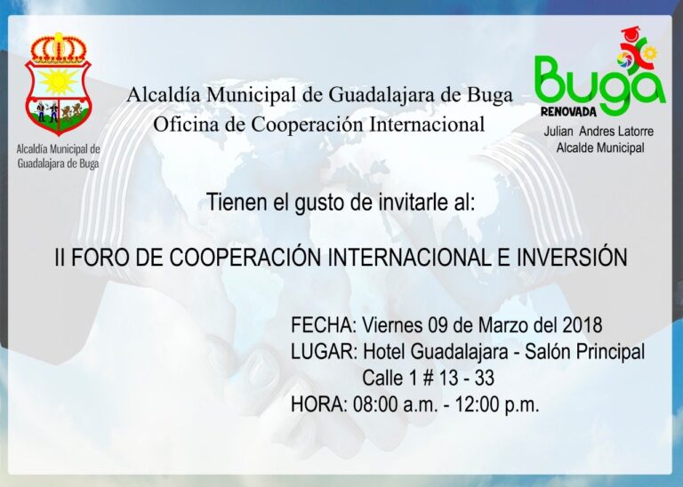 II Foro de Cooperación Internacional se cumple en Buga II Foro de Cooperación Internacional se cumple en Buga
