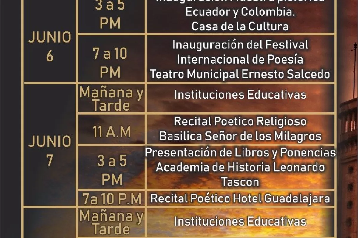 II Encuentro Internacional de Poesía "Ciudad Señora" se cumple en Buga