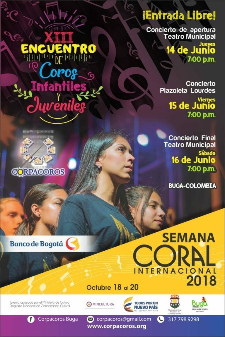 Se inaugura XIII Encuentro de Coros Infantiles y Juveniles en Buga Se inaugura XIII Encuentro de Coros Infantiles y Juveniles en Buga
