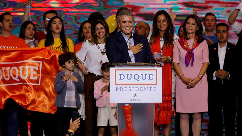 Iván Duque elegido nuevo presidente de Colombia