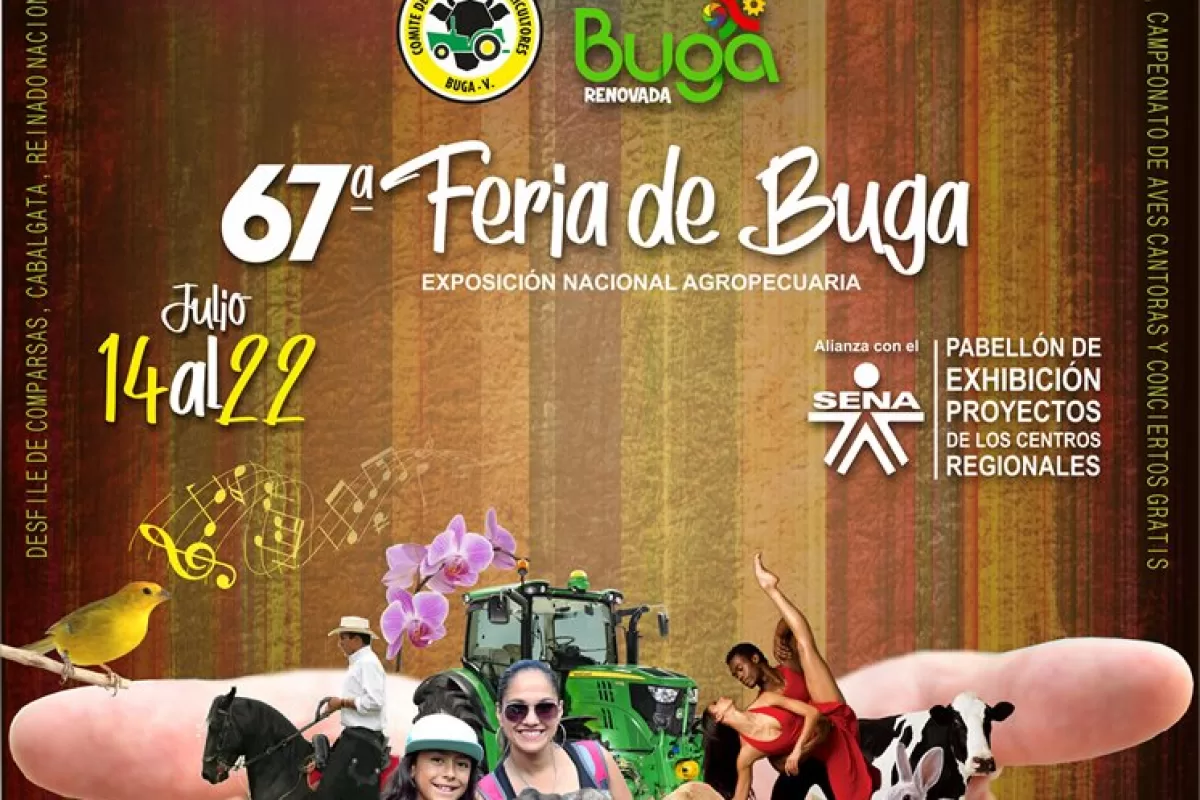 Esta es la programación de la Feria de Buga versión 67