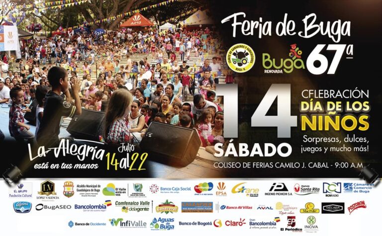 Gran Feria de los Niños este sábado 14 de julio en Coliseo de ferias de Buga Gran Feria de los Niños este sábado 14 de julio en Coliseo de ferias de Buga