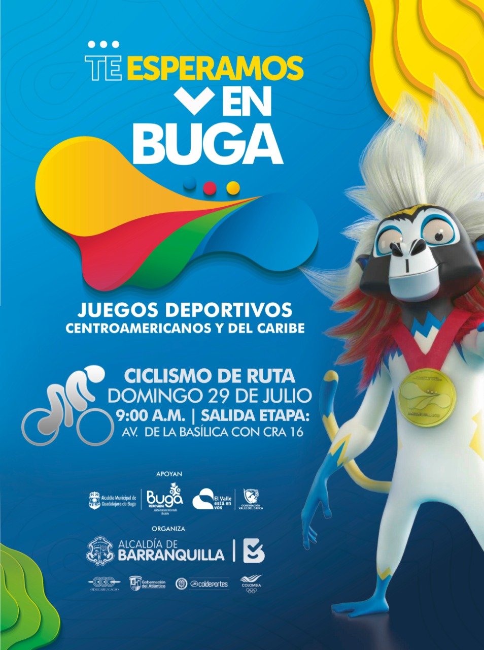 Prueba de ruta de los Centroamericanos y del Caribe sale de Buga