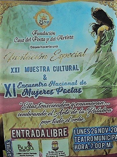 XI Encuentro Nacional de Mujeres Poetas en el Teatro Municipal de Buga XI Encuentro Nacional de Mujeres Poetas en el Teatro Municipal de Buga