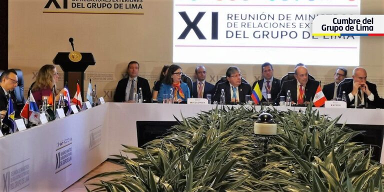 Cumbre de Ministros de Relaciones Exteriores del Grupo de Lima se instala en Bogotá