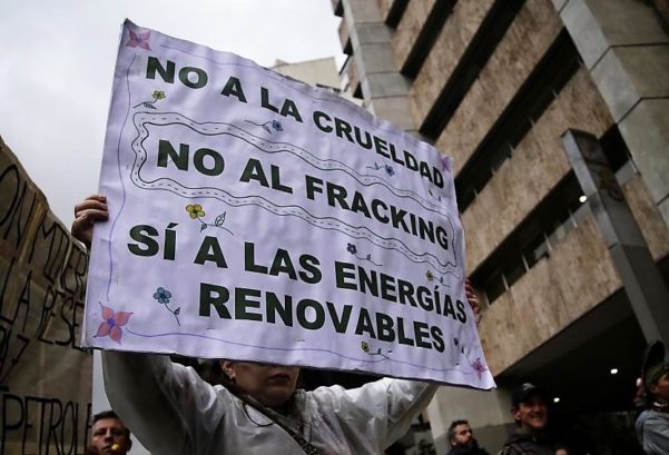 En Colombia se marcha contra el fracking