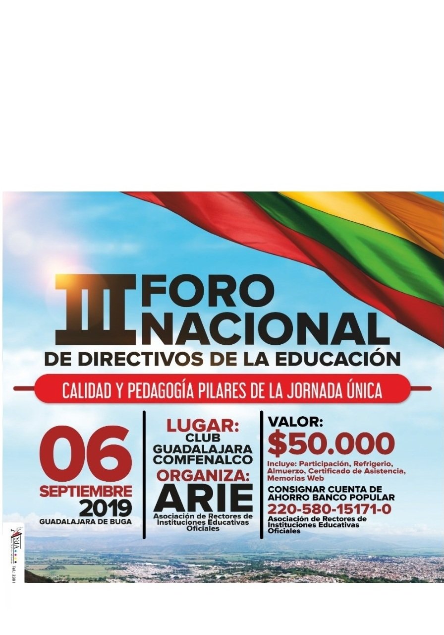 Todo listo para  III Foro Nacional de Directivos de la Educación en Buga