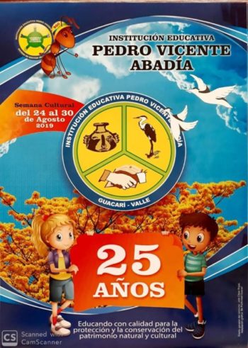 Programación 25 años de Institución Educativa Pedro Vicente Abadía arranca en Guacarí