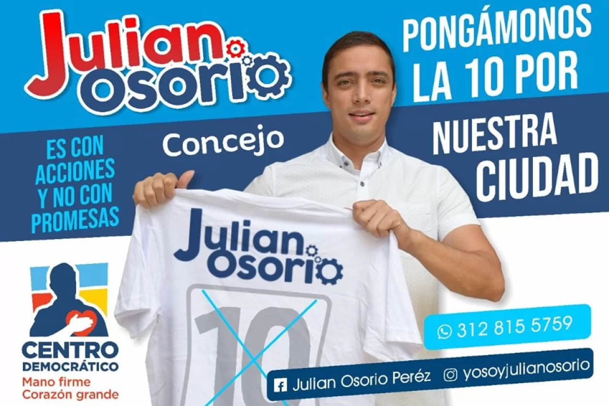 Julián Osorio va  al Concejo de Buga con acciones, no con promesas