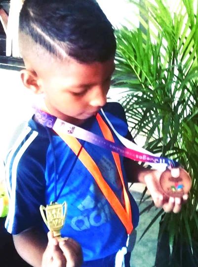 Un niño ganador de una carrera a la discapacidad, Samuel Millán Padilla Un niño ganador de una carrera a la discapacidad, Samuel Millán Padilla
