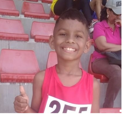 Un niño ganador de una carrera a la discapacidad, Samuel Millán Padilla Un niño ganador de una carrera a la discapacidad, Samuel Millán Padilla