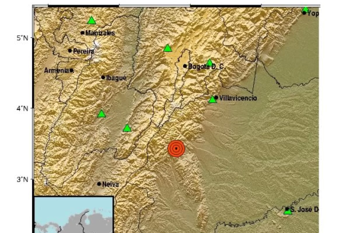 Tembló en el centro de Colombia Temblor