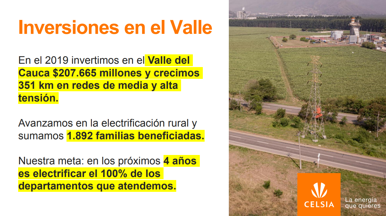Celsia aclara informaciones sobre su servicio Celsia aclara informaciones sobre su servicio