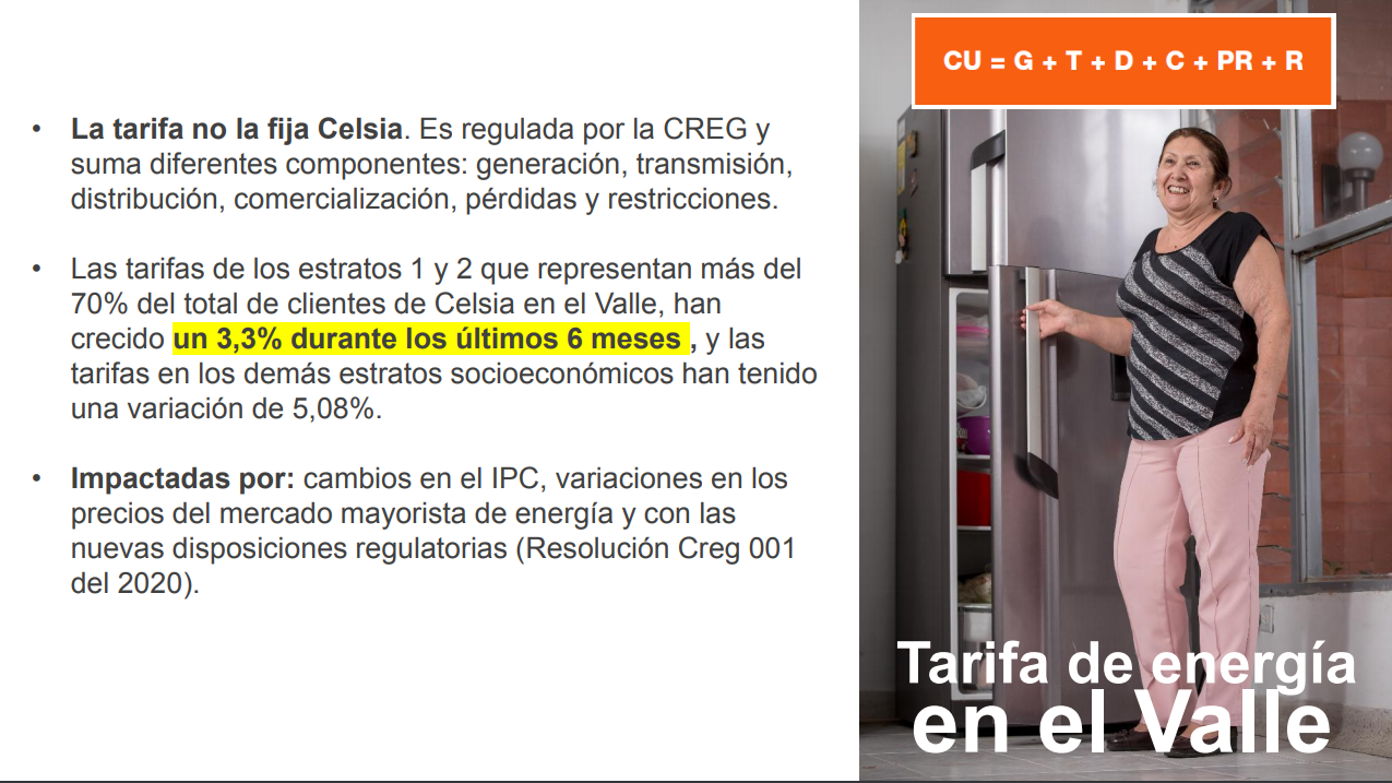 Celsia aclara informaciones sobre su servicio Celsia aclara informaciones sobre su servicio