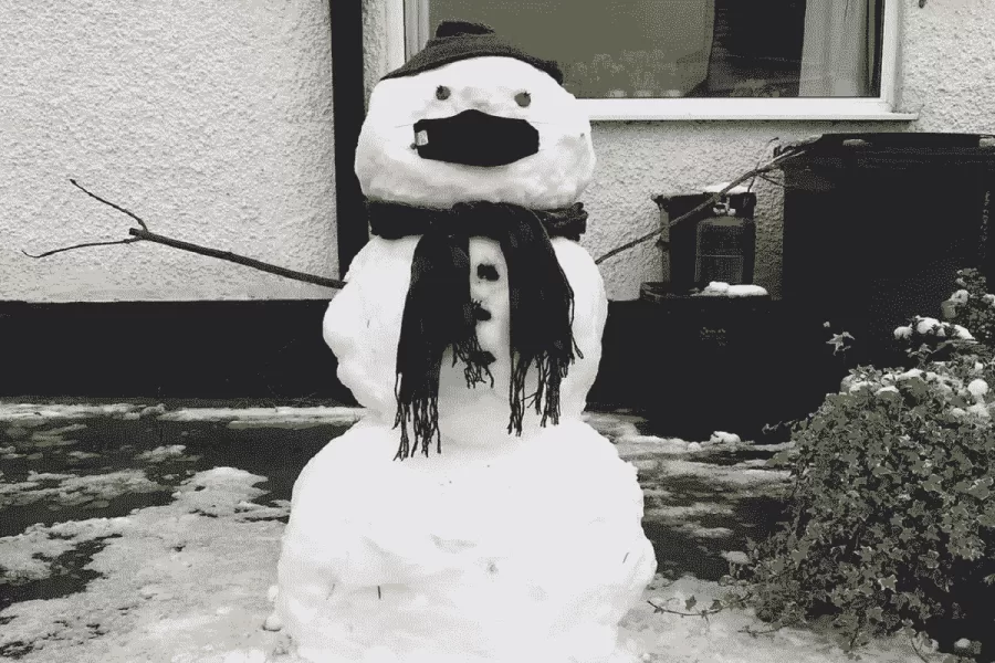 Nieve de la esperanza vistió a Londres