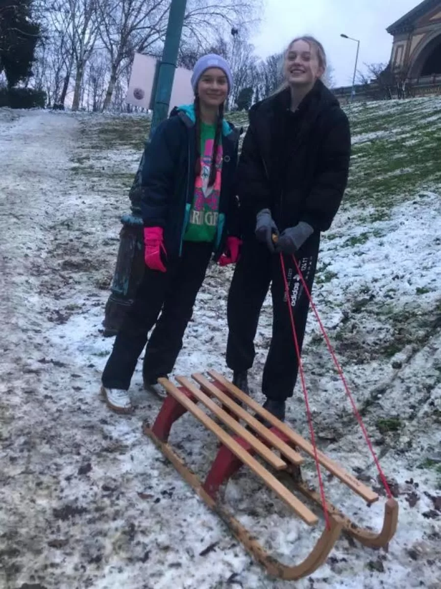 Nieve de la esperanza vistió a Londres