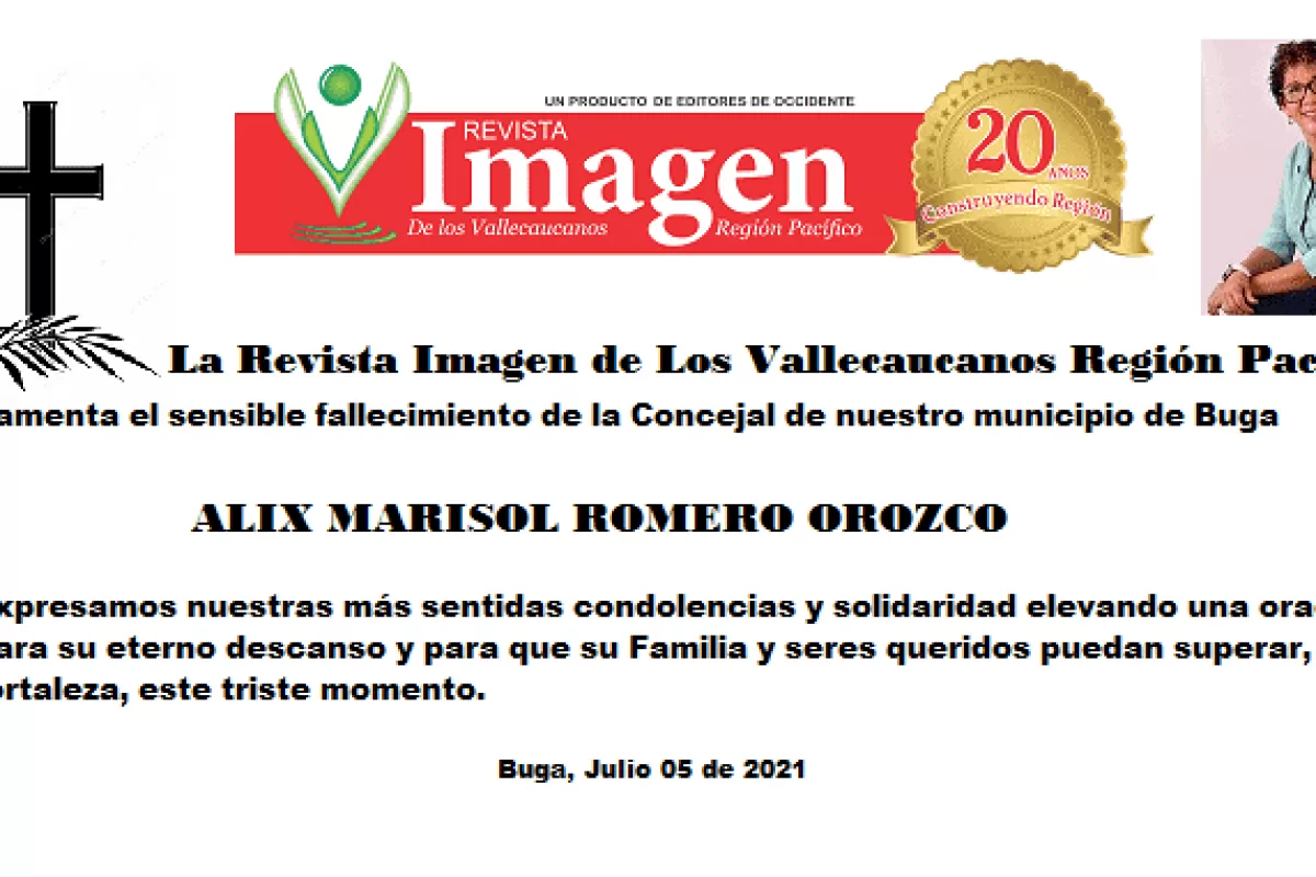 Luto en Concejo de Buga, fallece  la  edil Alix Marisol Romero Orozco