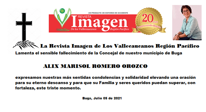 Luto en Concejo de Buga, fallece  la  edil Alix Marisol Romero Orozco