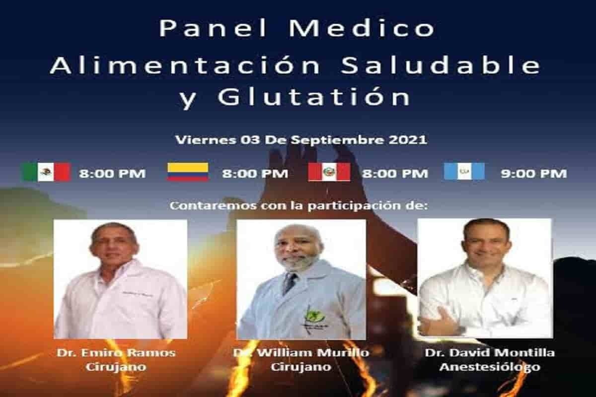 Alimentación saludable y el glutatión, panel médico