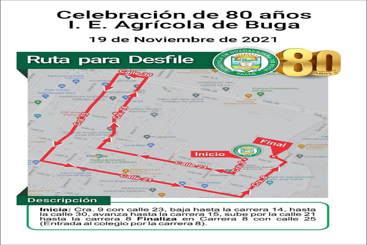 Desfile da inicio a celebración de 80 años de la Institución Educativa Agrícola ITA de Buga Desfile da inicio a celebración de 80 años de la Institución Educativa Agrícola ITA de Buga