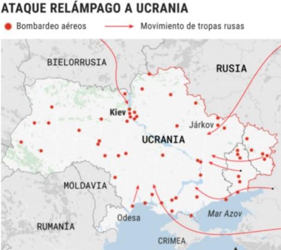RUSIA INICIA GUERRA EN UCRANIA RUSIA INICIA GUERRA EN UCRANIA