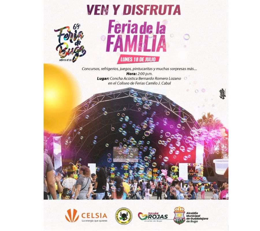 LA FERIA DE BUGA TENDRÀ EVENTO ESPECIAL PARA LA FAMILIA LA FERIA DE BUGA TENDRÀ EVENTO ESPECIAL PARA LA FAMILIA