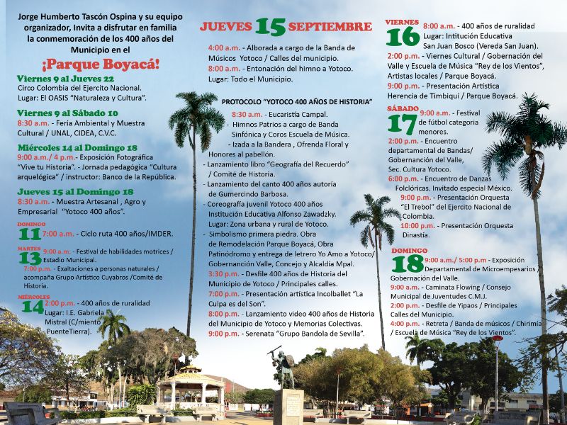EL VALLE DEL CAUCA SE VISTE DE FIESTA POR CUMPLEAÑOS DE YOTOCO