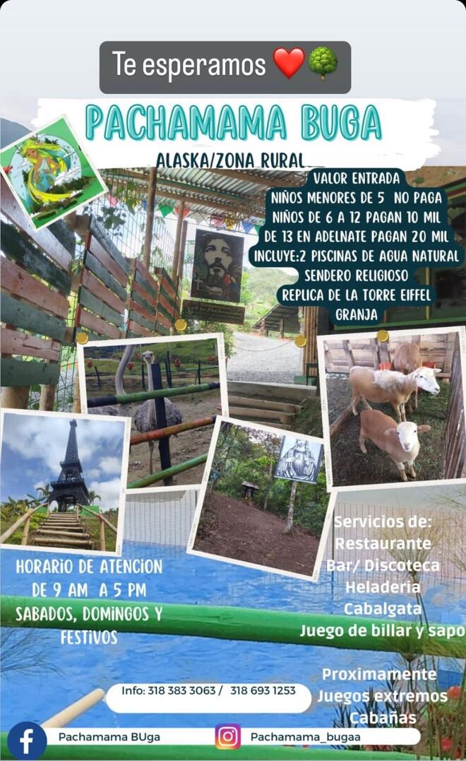 Finca Ecoturística Pachamama, Buga Información finca Ecoturística Pachamama Buga