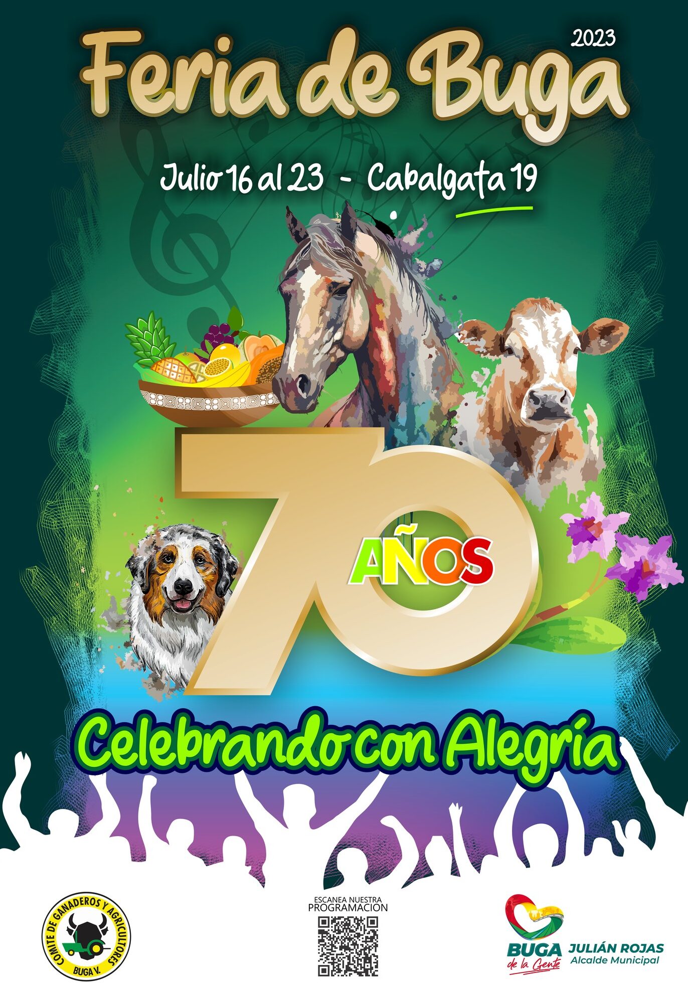 RECORRIDO DE LA CABALGATA EN LA FERIA DE BUGA 2023