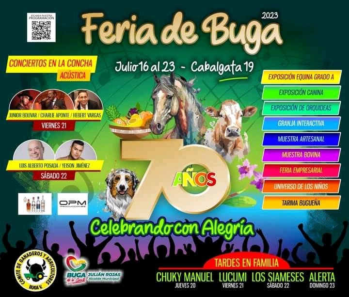 Programación de la Feria de Buga 2023 versión 70