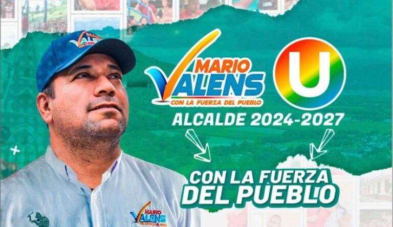 Mario Valens, con la fuerza del pueblo.