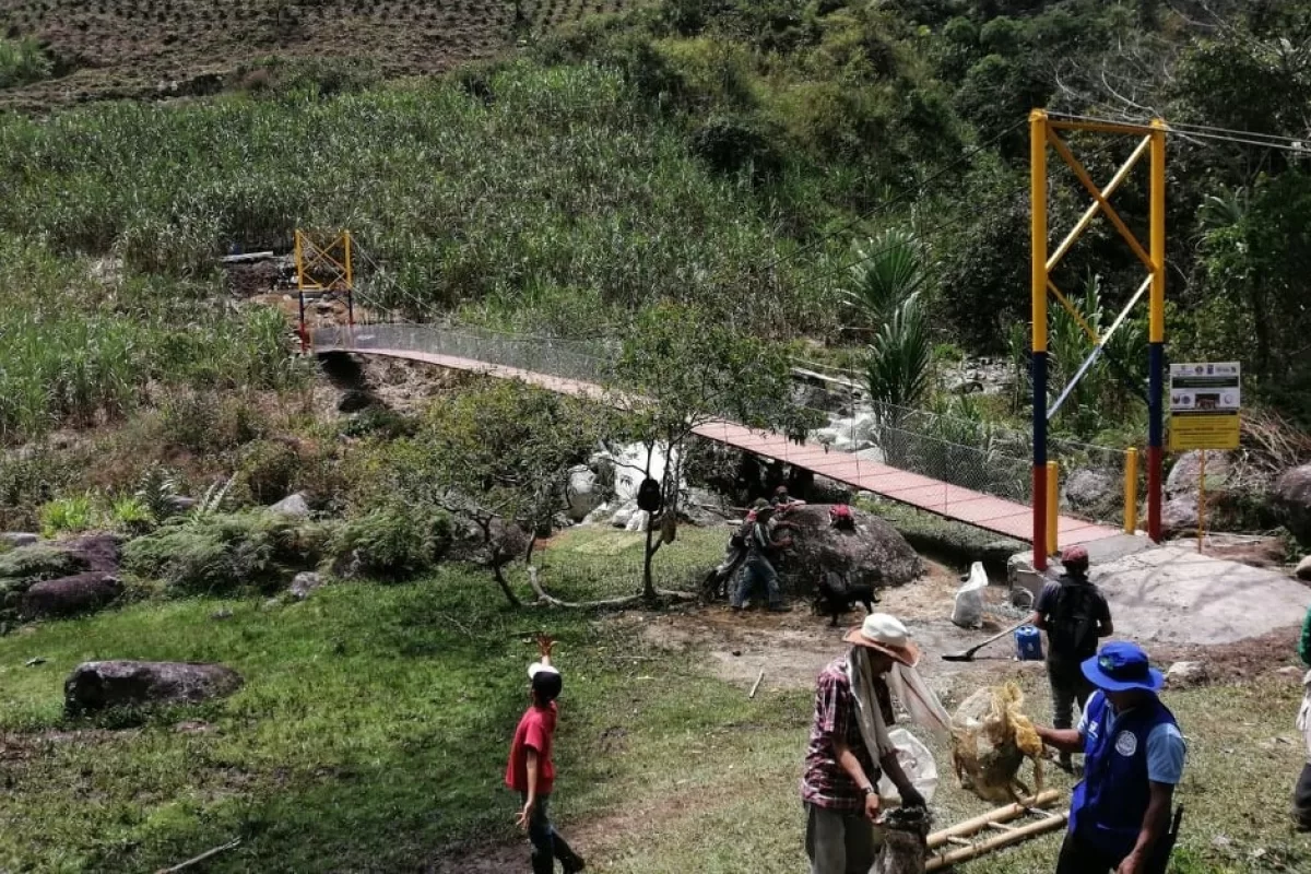 Transformación en Yotoco: Los nuevos puentes peatonales.