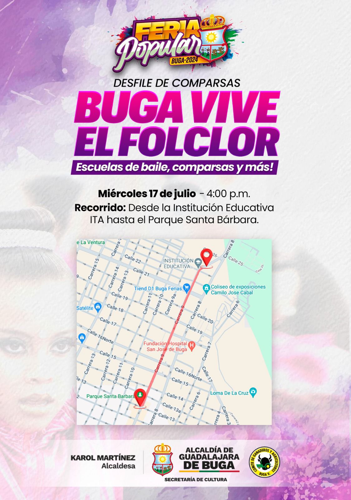 Desfile de comparsas “Buga Vive El Folclor”