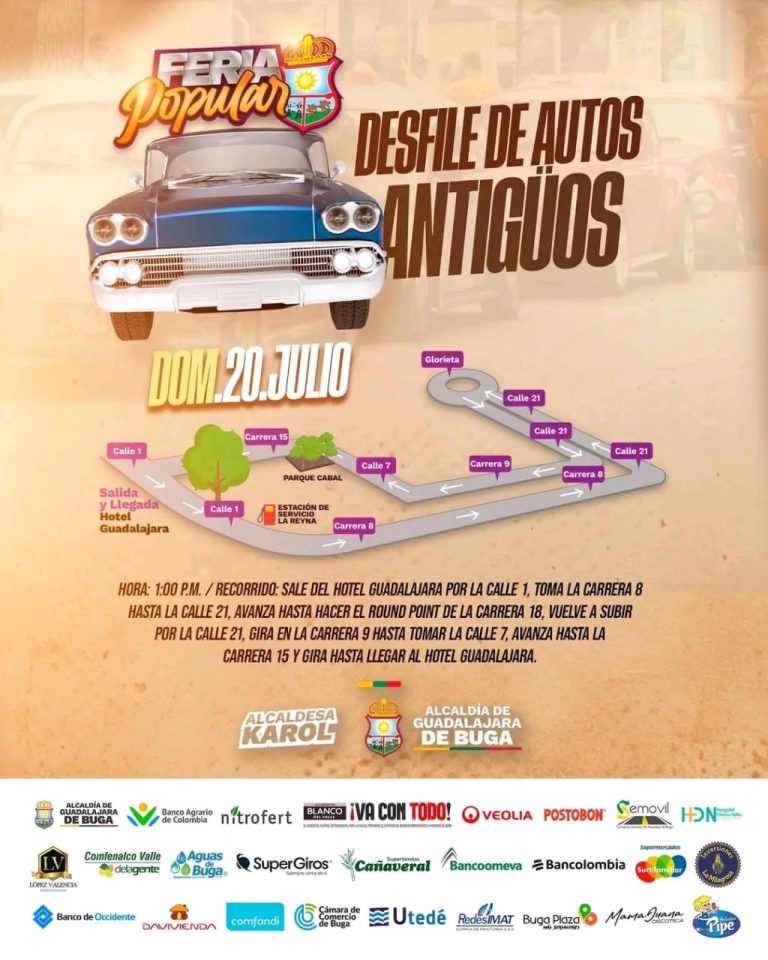 Desfile de Carros Antiguos Feria de Buga Versión 72