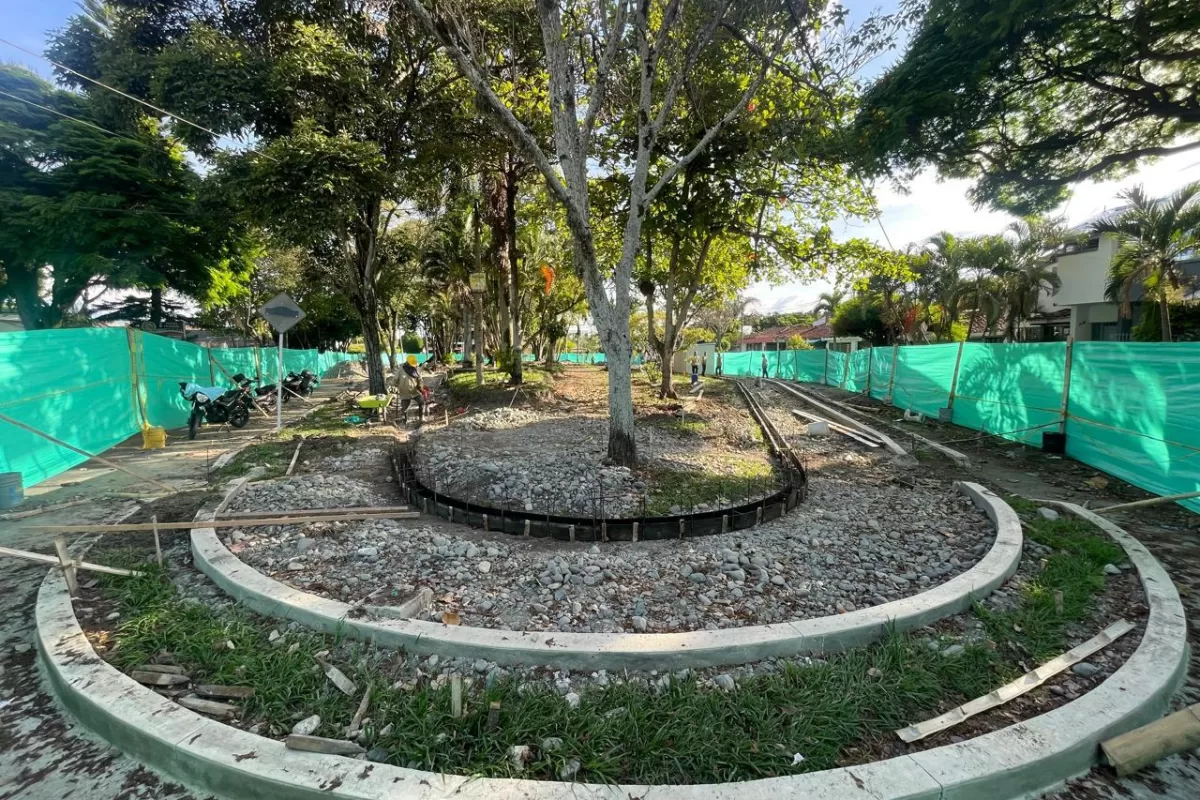 35% de avance de obra en remodelación del Parque del Sajonia
