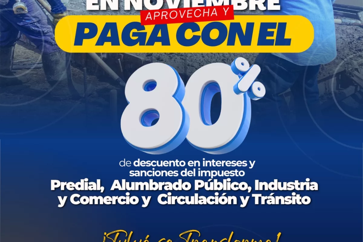 ¡Llegó noviembre y con él, una gran oportunidad para los tulueños!