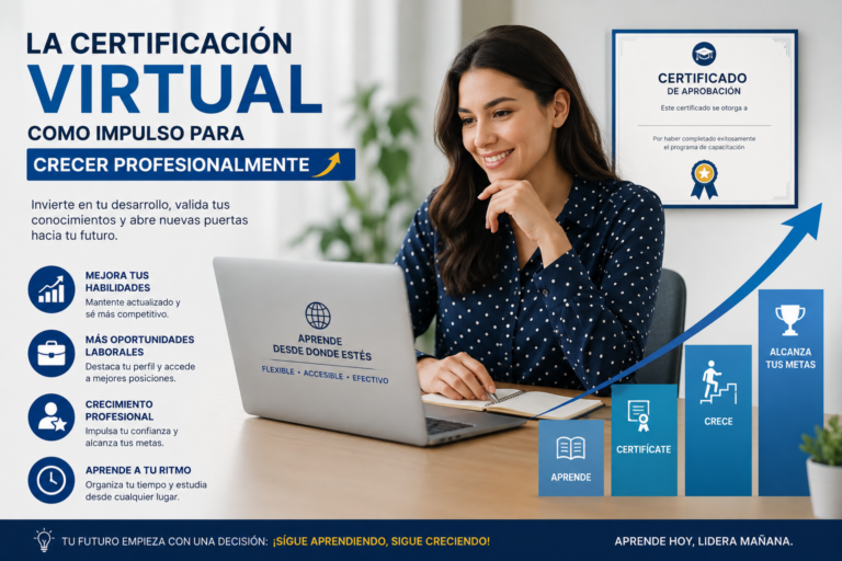 La certificación virtual como impulso para crecer profesionalmente La certificación virtual como impulso para crecer profesionalmente