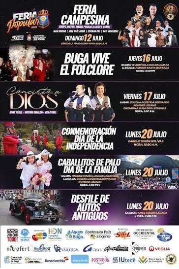 CONOCE LA PROGRAMACIÒN DE LA FERIA DE BUGA CONOCE LA PROGRAMACIÒN DE LA FERIA DE BUGA