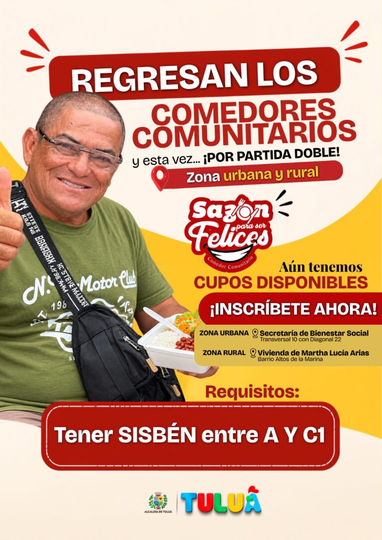 🍽️ ¡Regresan los Comedores Comunitarios “Sazón Para Ser Felices” y esta vez llegan por partida doble! 🙌