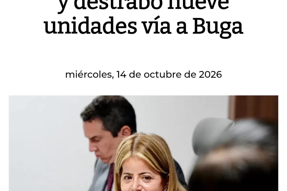 Buenaventura no aplicará nuevo impuesto a la carga que sale del municipio.