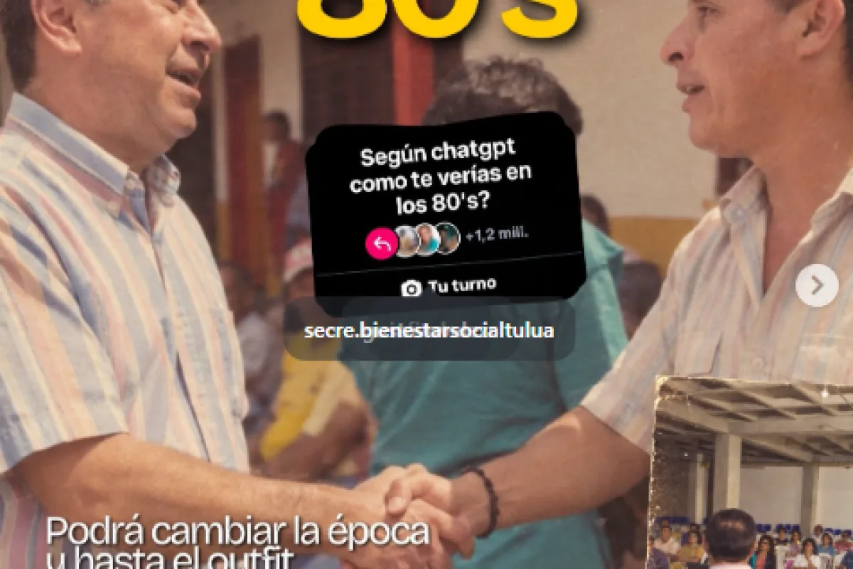 La transformación viajó en Tuluá directo a los 80s 😎